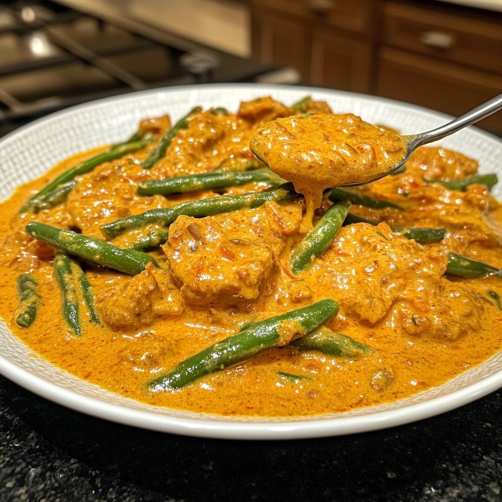 Curry mit grünen Bohnen