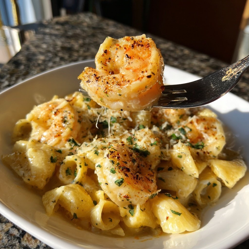 Pasta mit Garnelen und Zitronenbutter