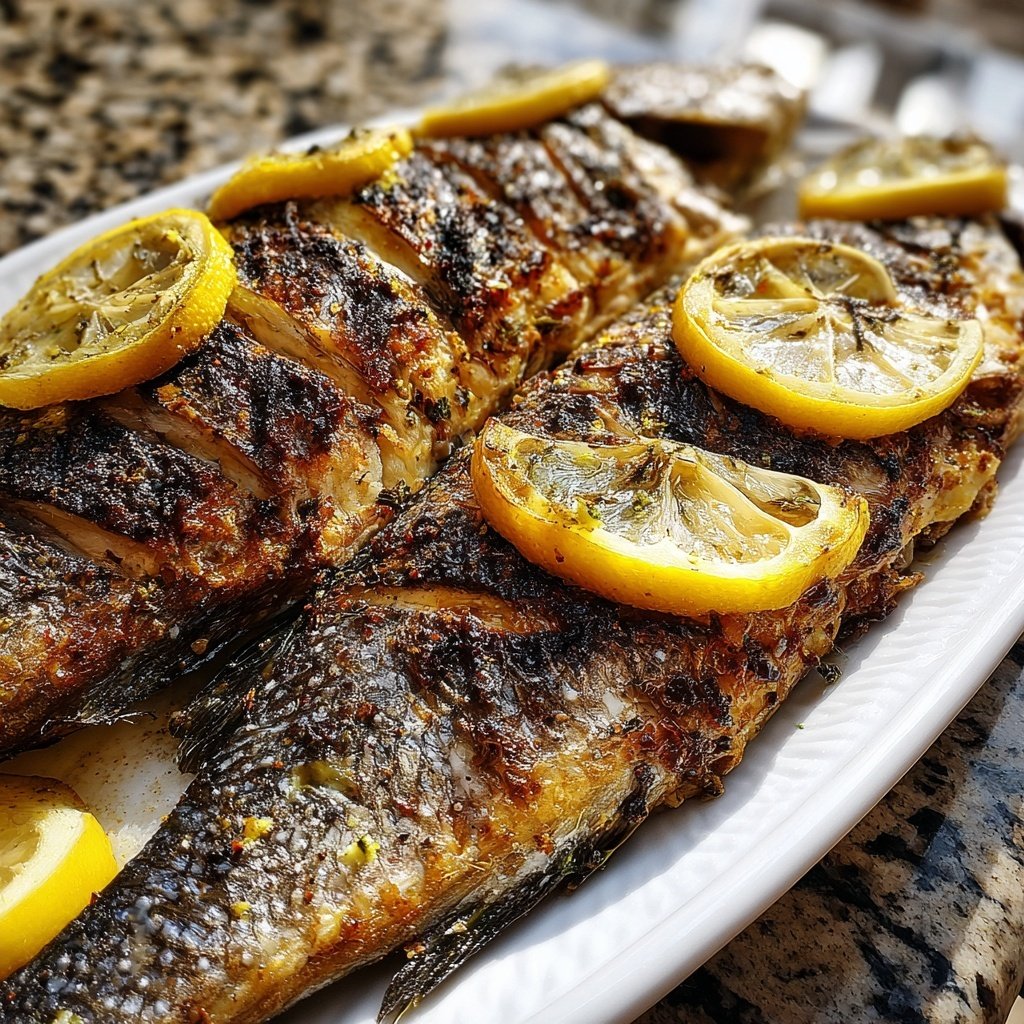 Gesund & Leicht Zitronen-Gegrillter Fisch