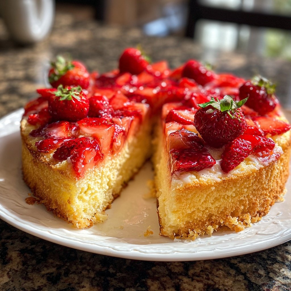 Erdbeerkuchen Leicht