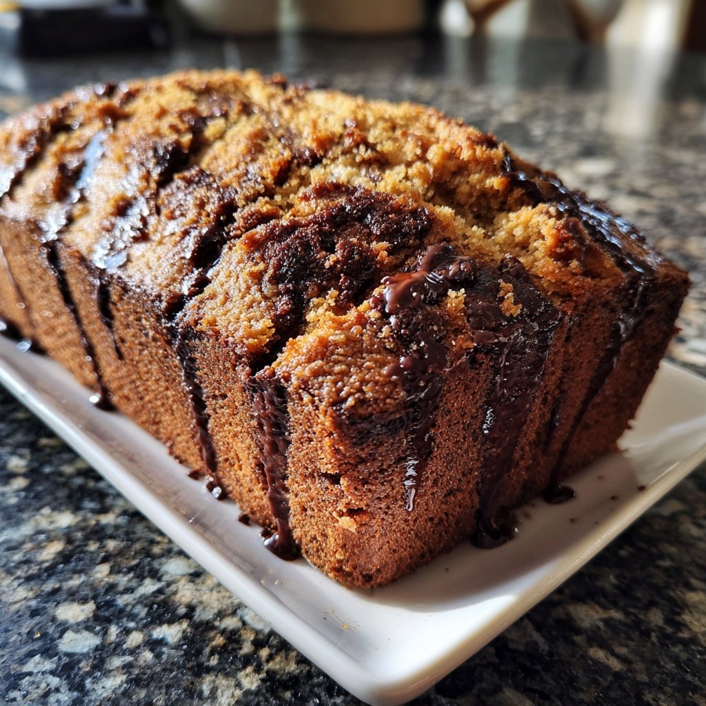 Bananenkuchen mit Zartbitterschokolade