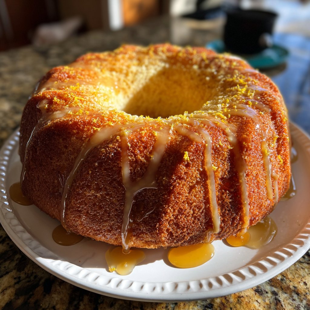 Zitronenkuchen mit Honig