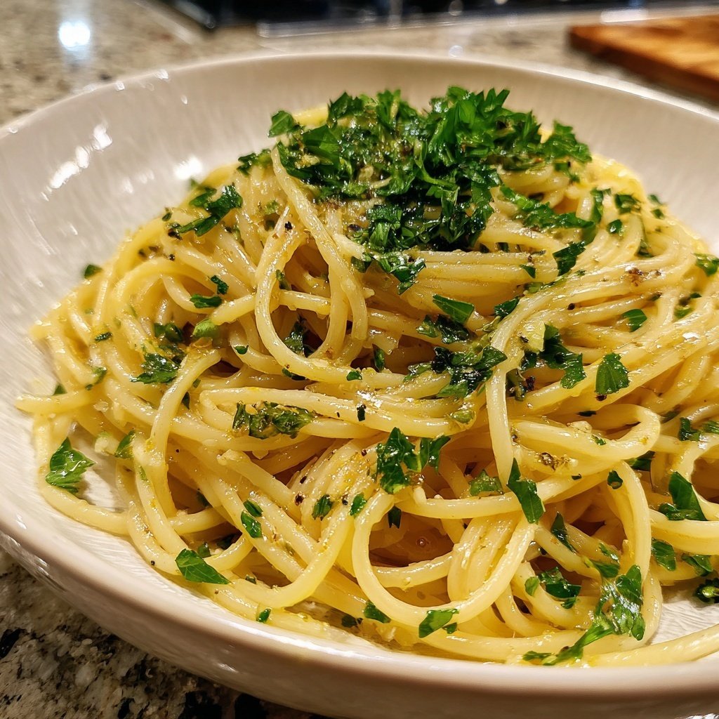 Schnell & Einfach 15-Minuten Knoblauchpasta