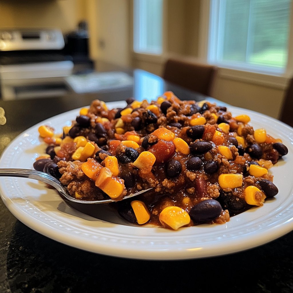 Chili sin Carne mit Mais