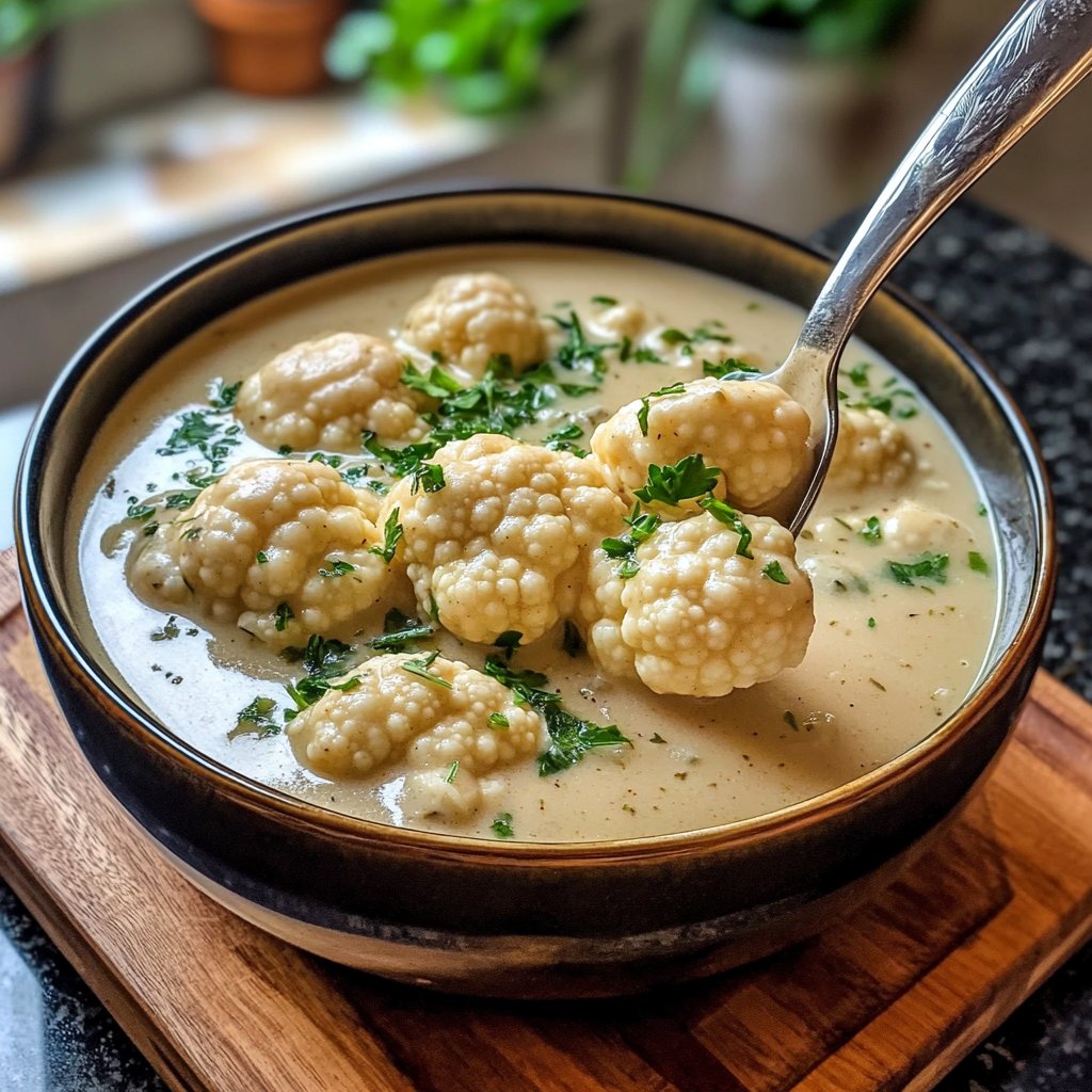 Leichte Blumenkohlsuppe ohne Sahne