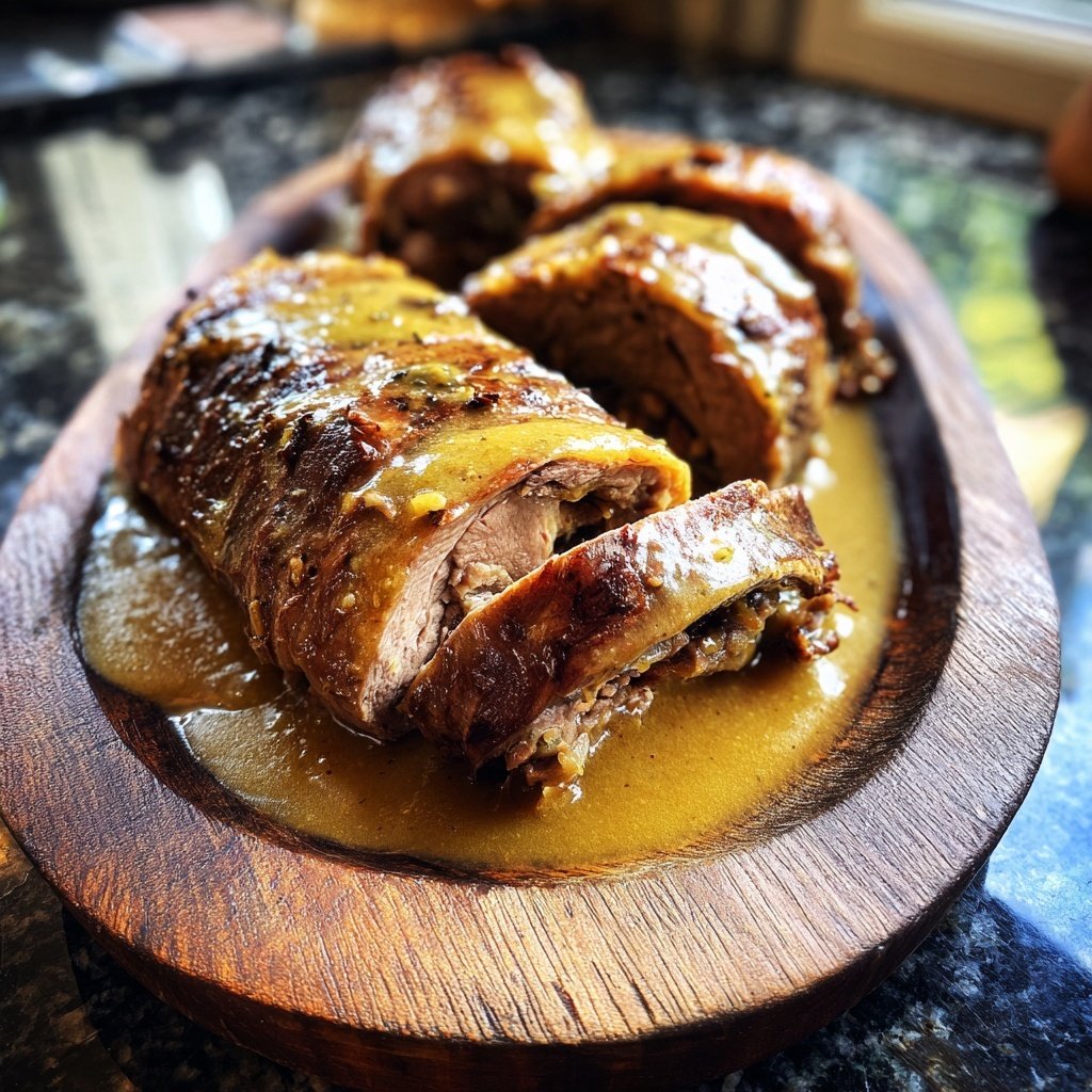 Hausmannskost Rinderrouladen mit Rahmsoße