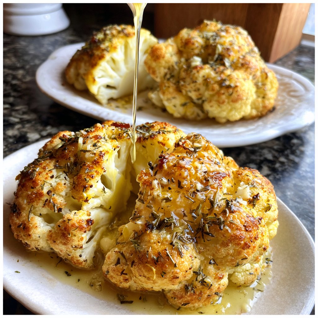 Blumenkohl mit Knoblauchbutter