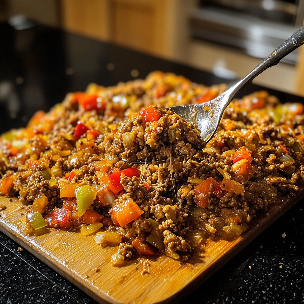 Hackfleisch Pfanne rustikal