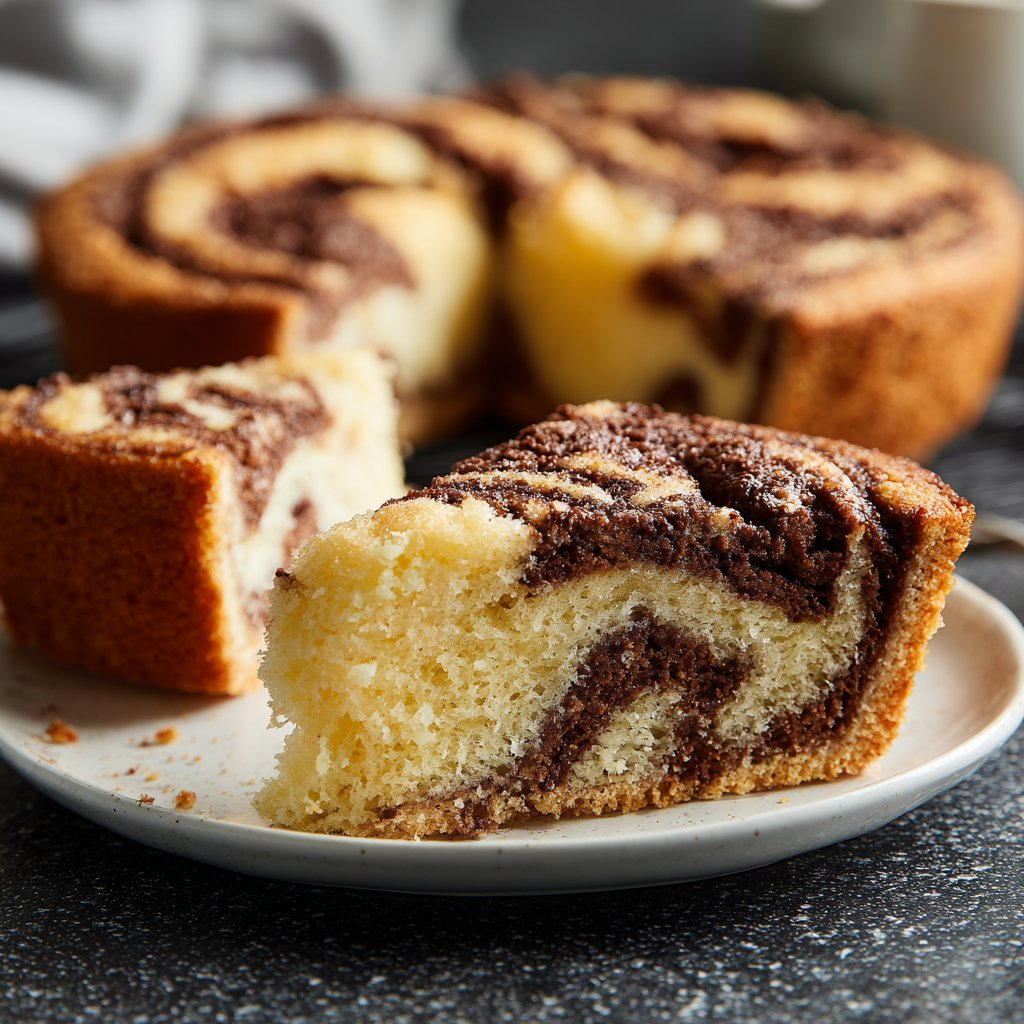 Blechkuchen mit Schoko-Swirl