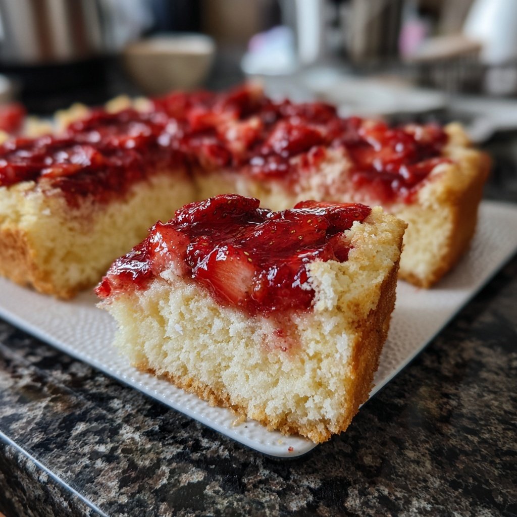 Erdbeerkuchen Leicht